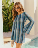 Mylie Abstract Crochet Lace Mini Dress