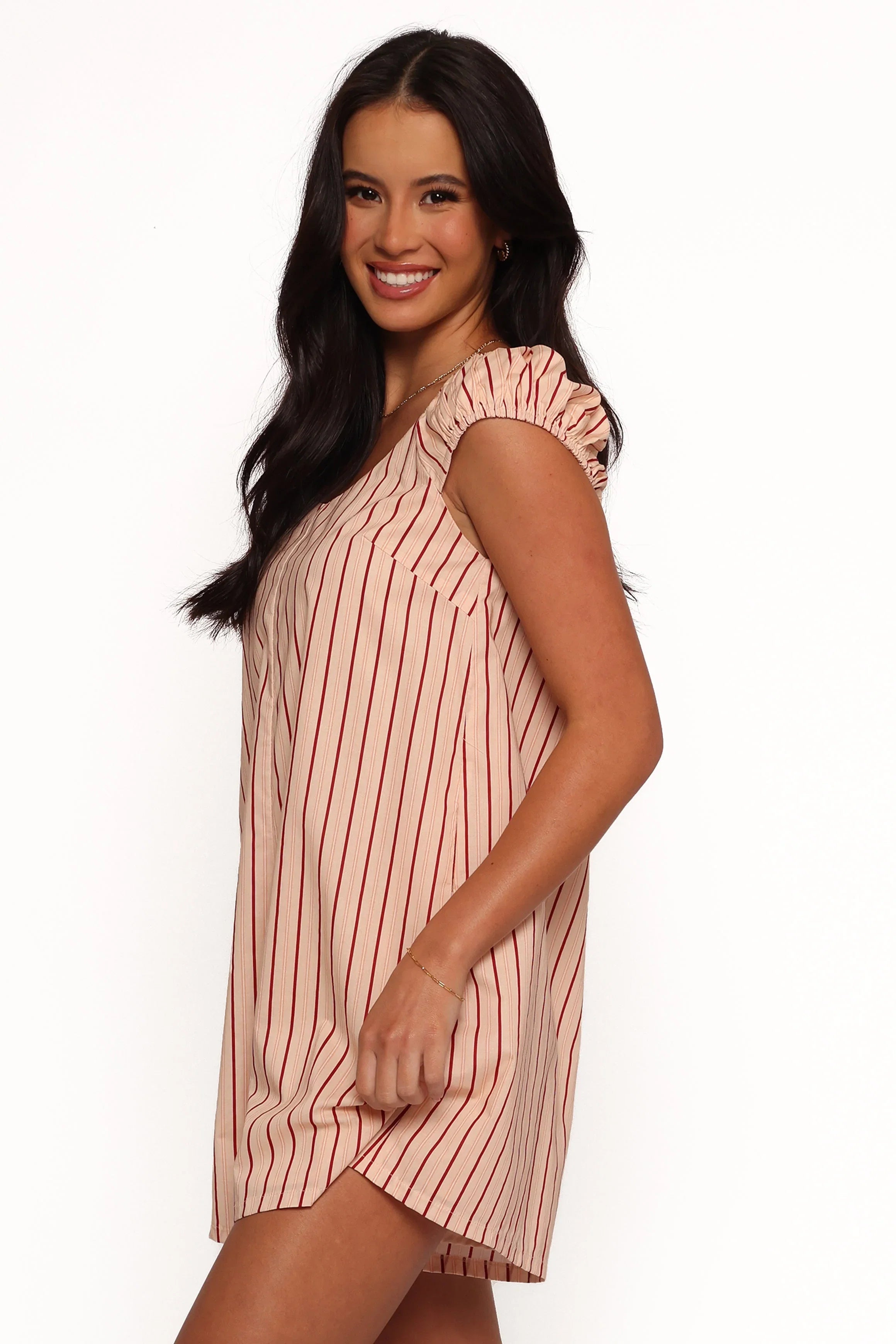 Scobbie Romper Pink Stripe