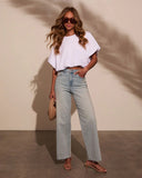 Kaylee Bubble Hem Cotton Crop Top