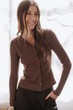 Cass Long Sleeve Top Chocolate Brown