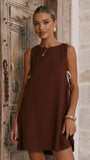 Tashia Mini Dress Chocolate