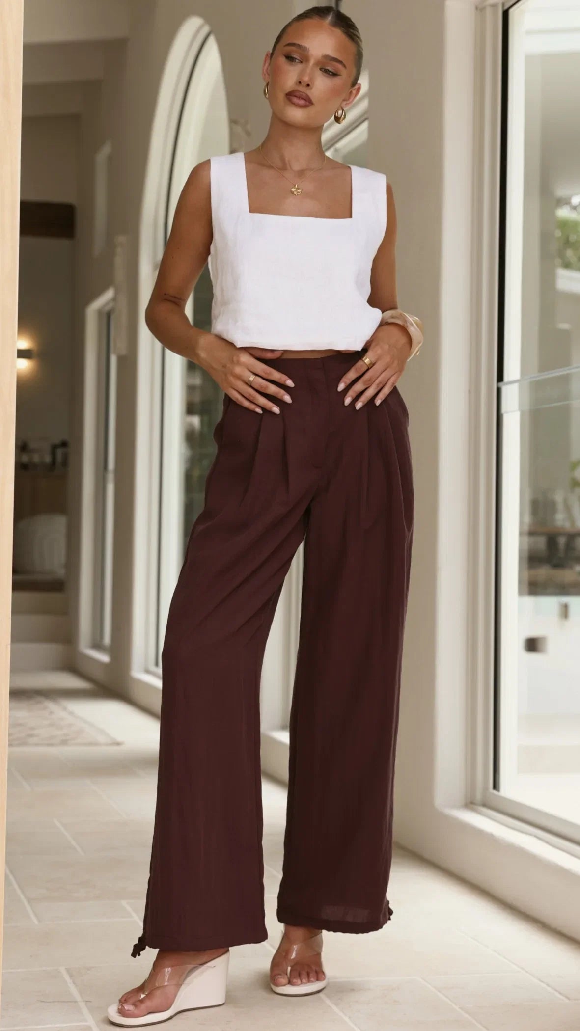 Karmina Pants Dark Chocolate