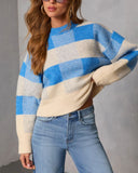Warm Mood Knit Plaid Sweater