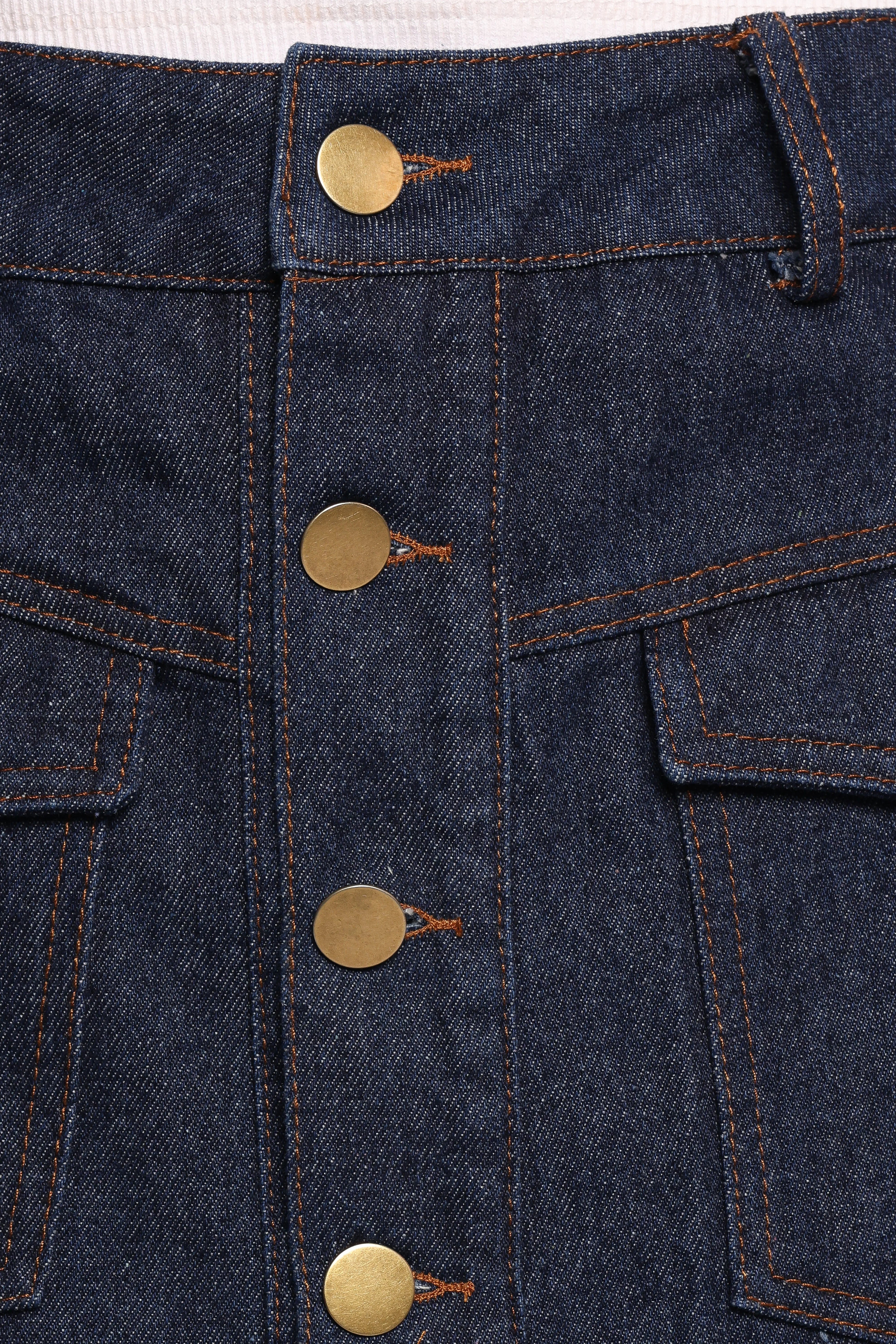 Presley Denim Skort Dark Denim