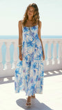 Millie Maxi Dress Ocean Bloom