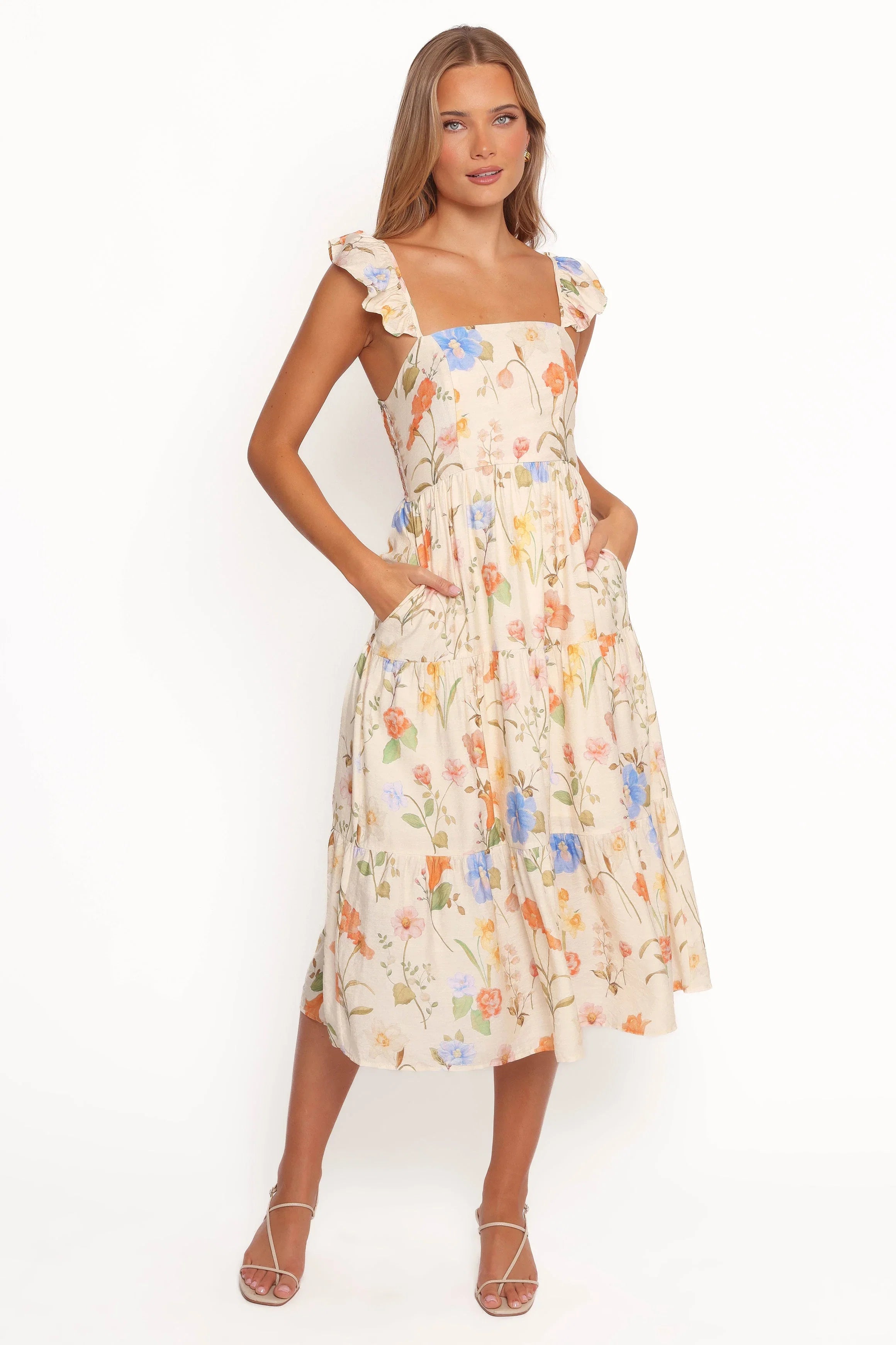 Laela Midi Dress Floral