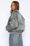 Burning For You Bomber Jacket Khaki