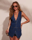 Maura Denim Vest Top