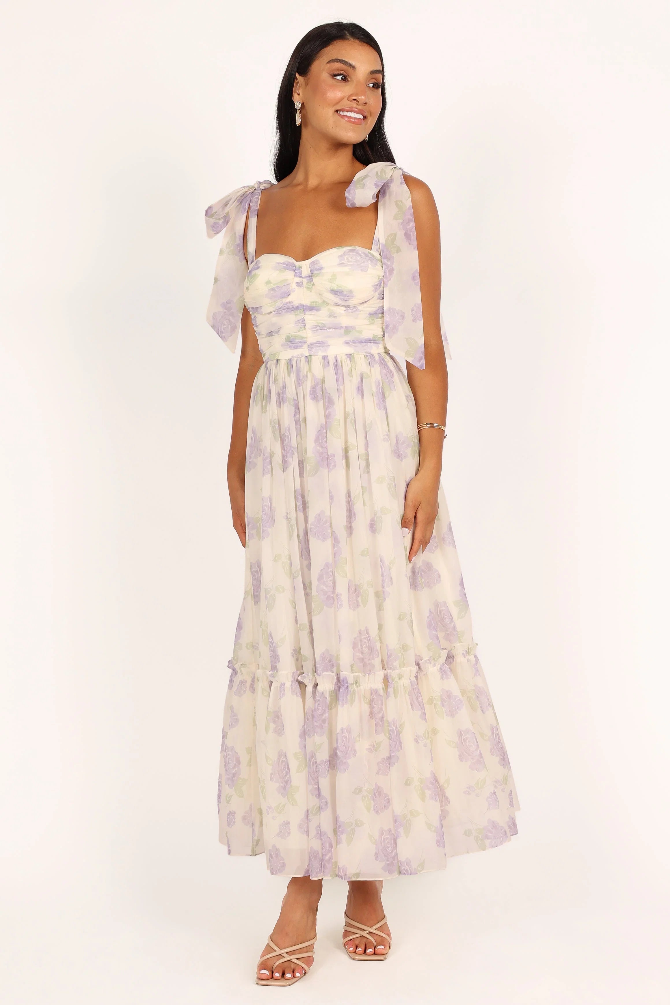 Floret Midi Dress Lavender
