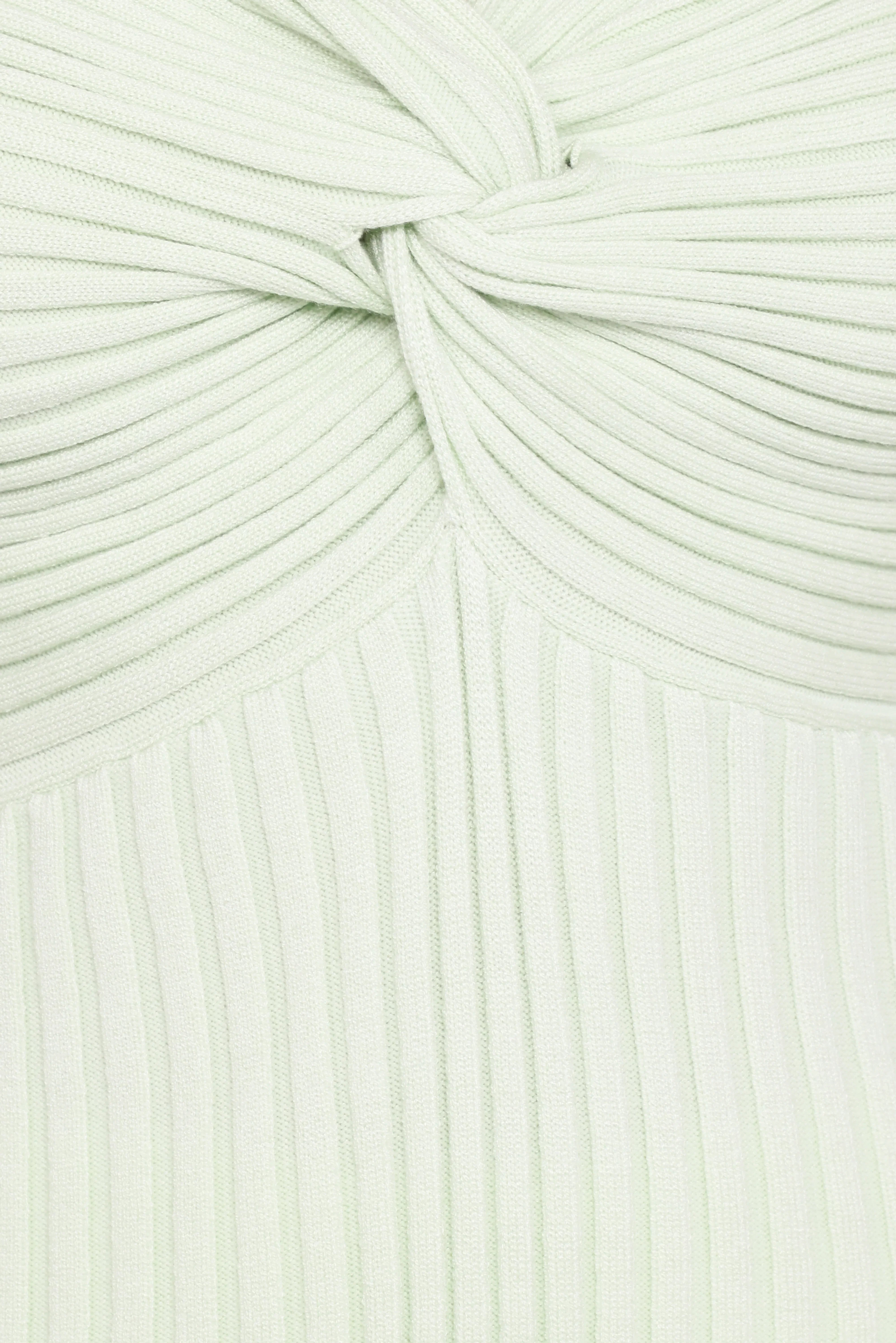 Demi Twist Detail Knit Top Sage