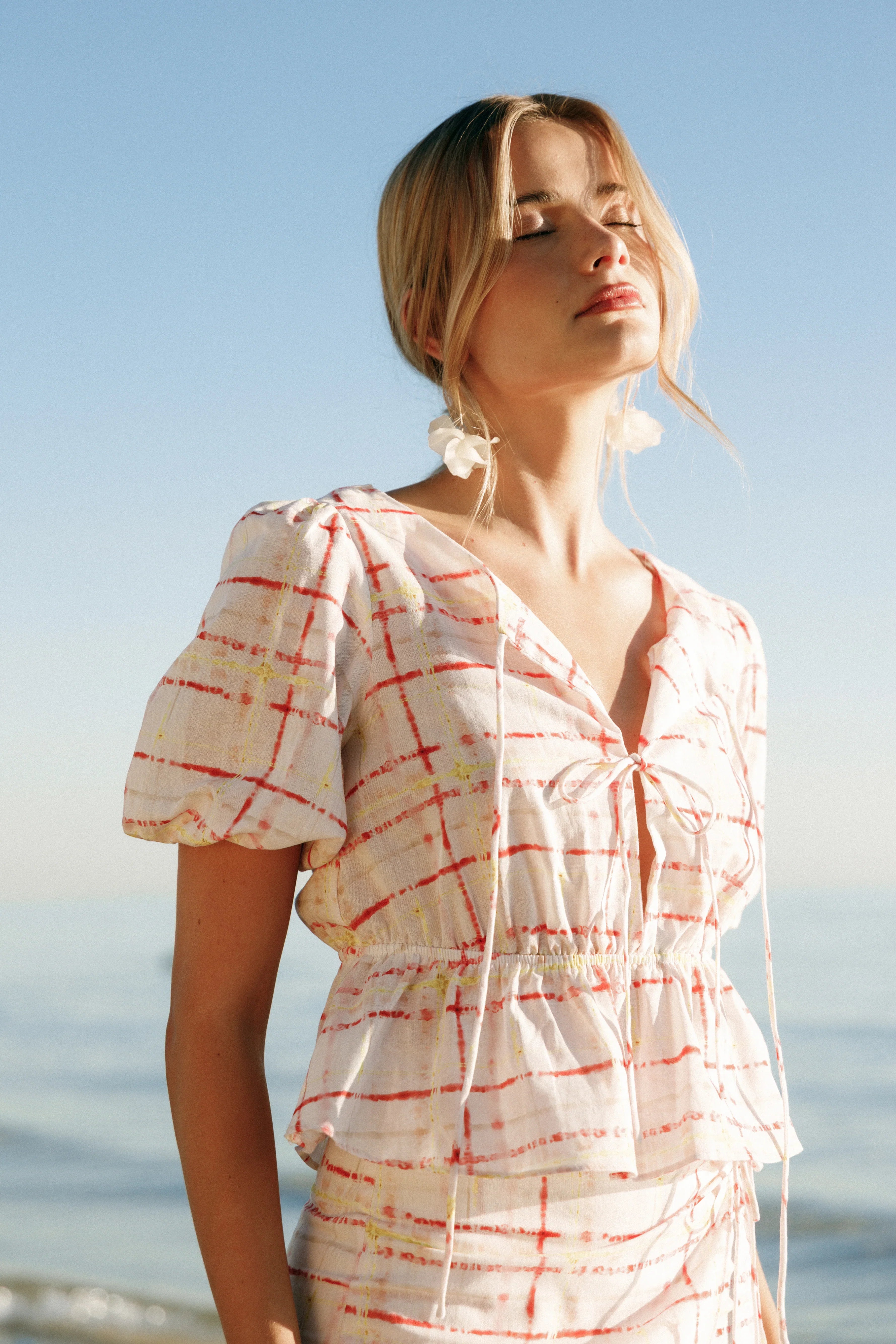 Pippi Top Sunset Check