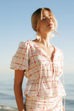 Pippi Top Sunset Check