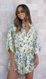 Bailin Playsuit Green Floral