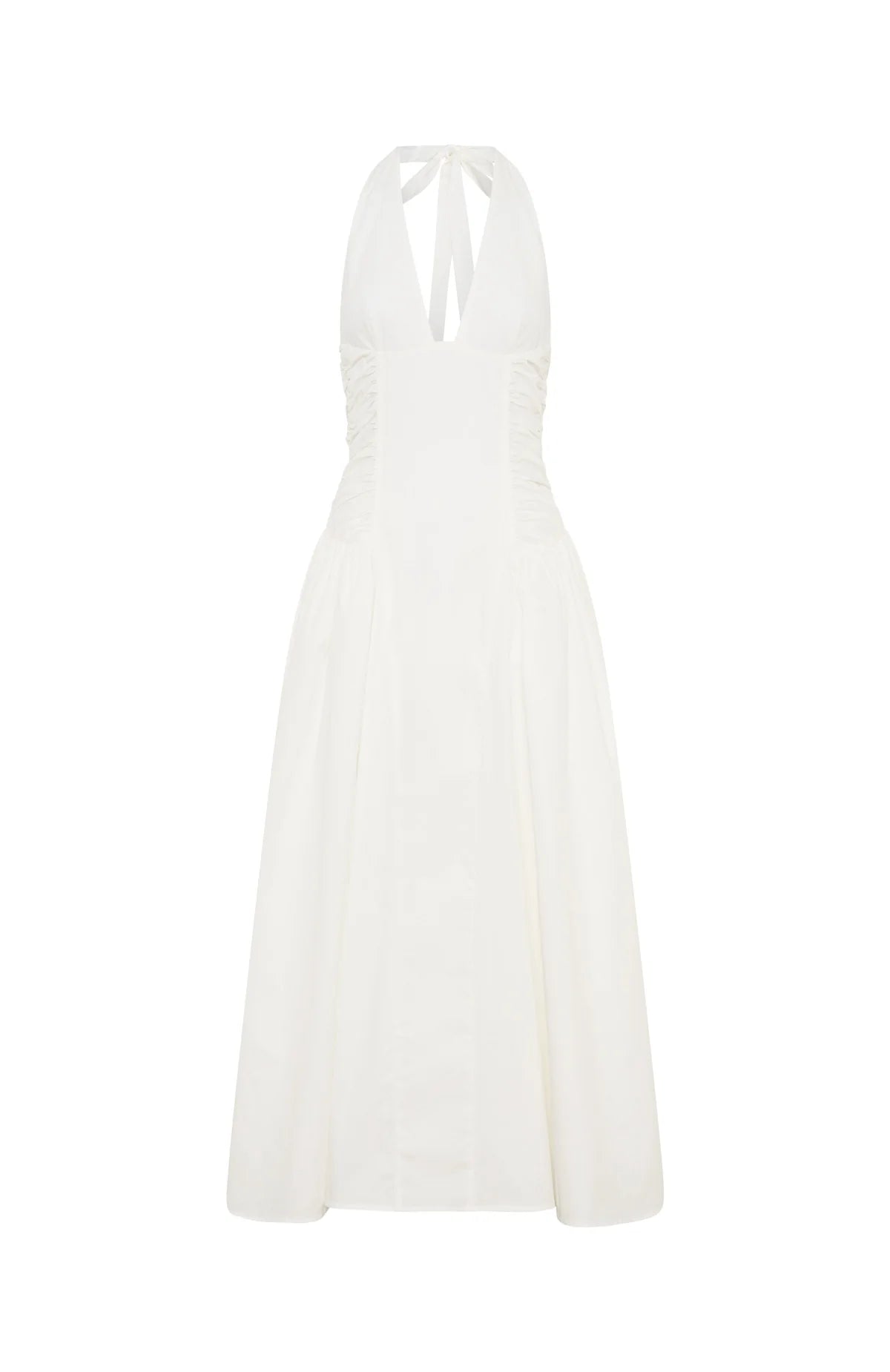 Tinsel Trouble Halter Midi Dress White