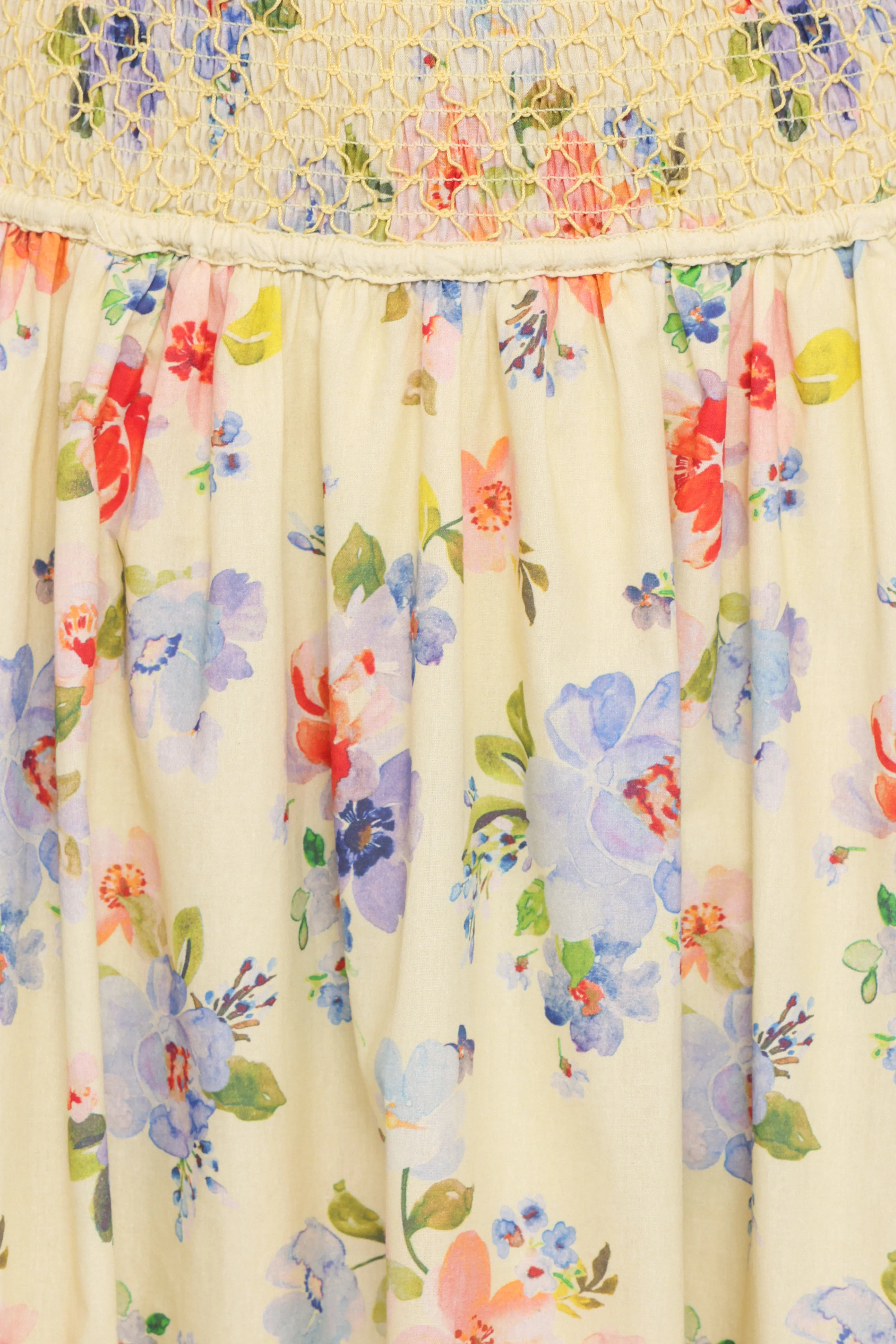 Saskia Maxi Skirt Lemon Floral