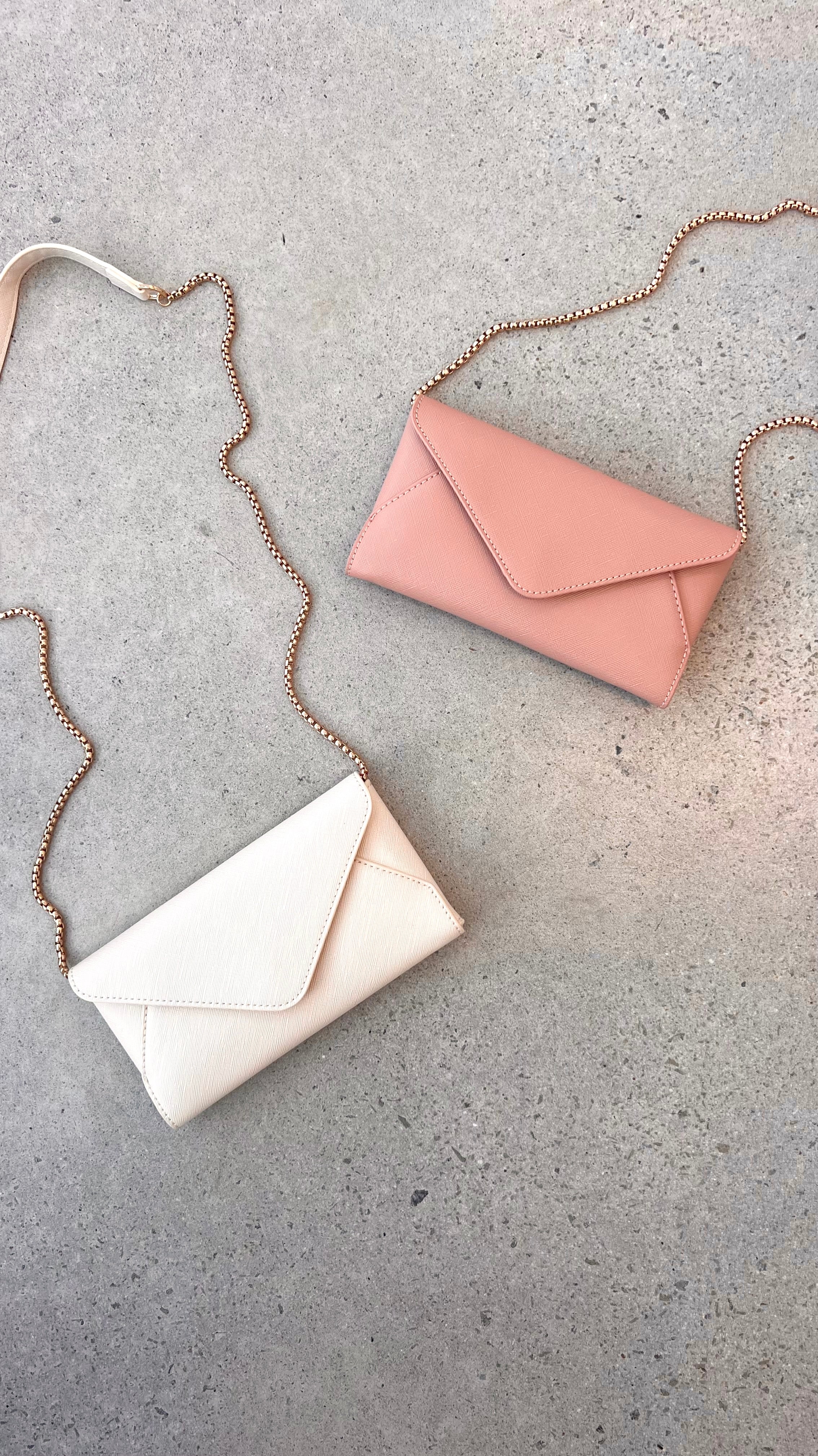 Carmen Envelope Cross Body Bag Cream