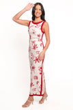 Fiori Maxi Dress Red
