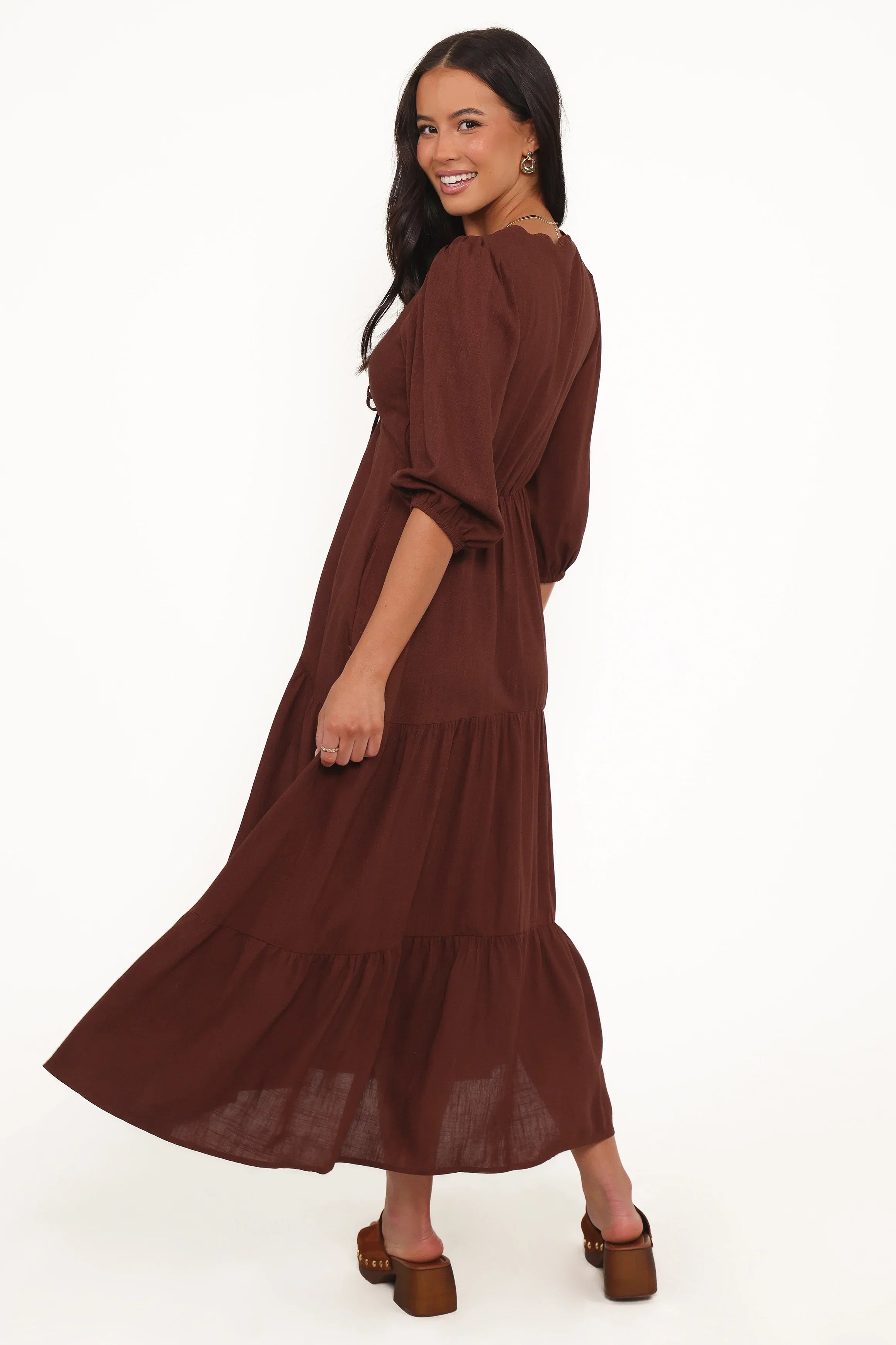 Eleonara Midi Dress Chocolate