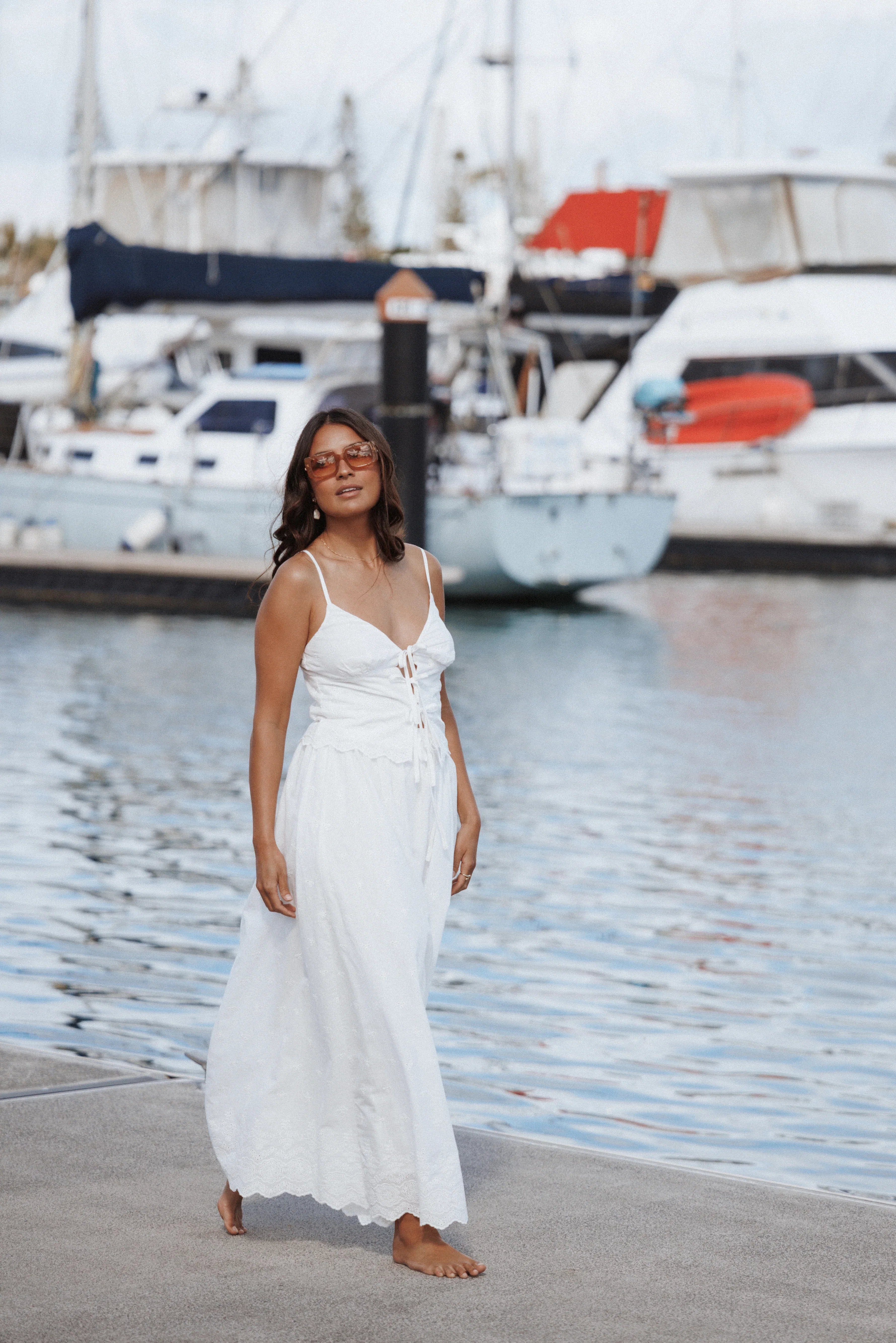 Blaire Skirt Set White