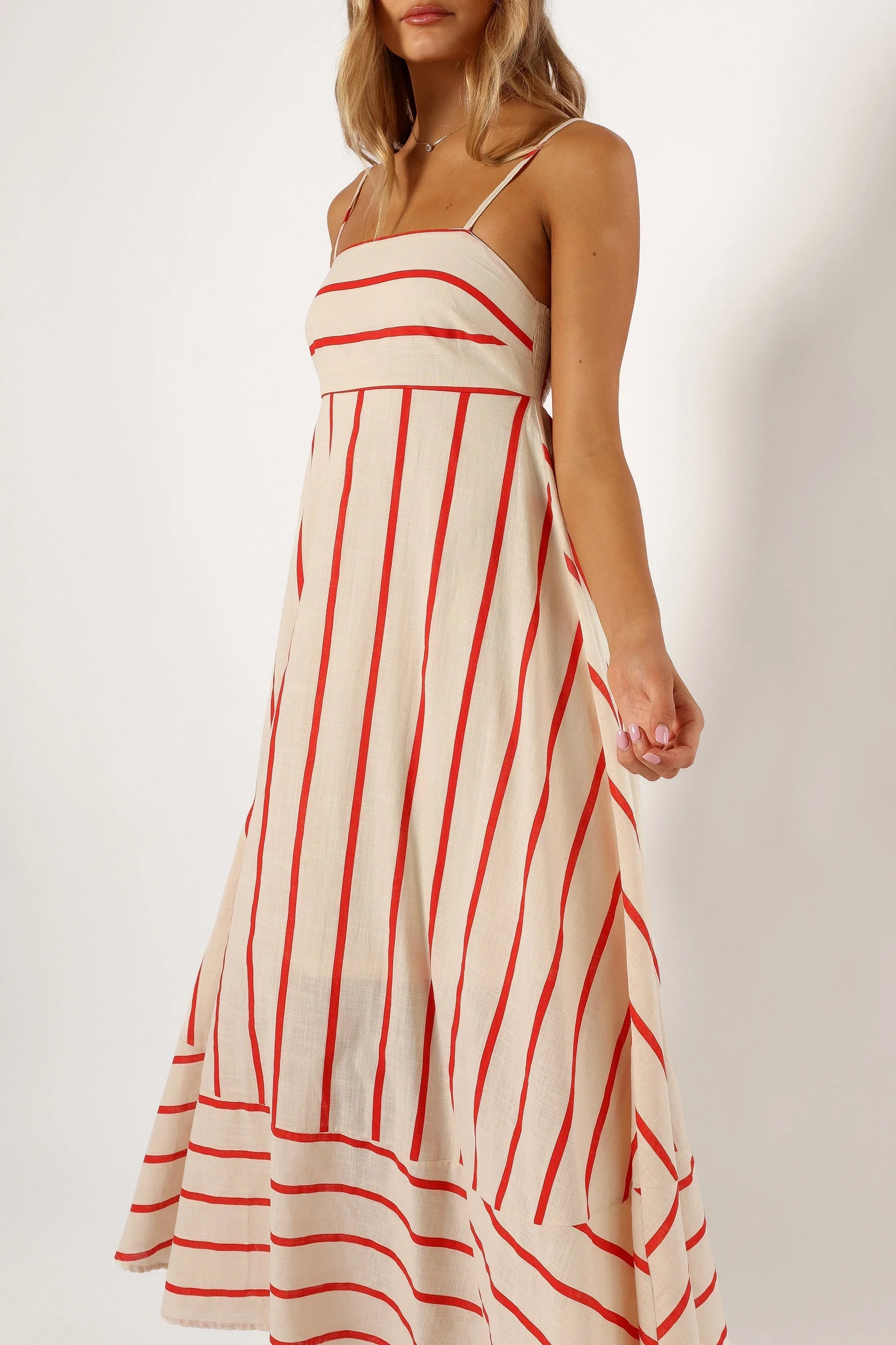 Brea Maxi Dress Cream Stripe