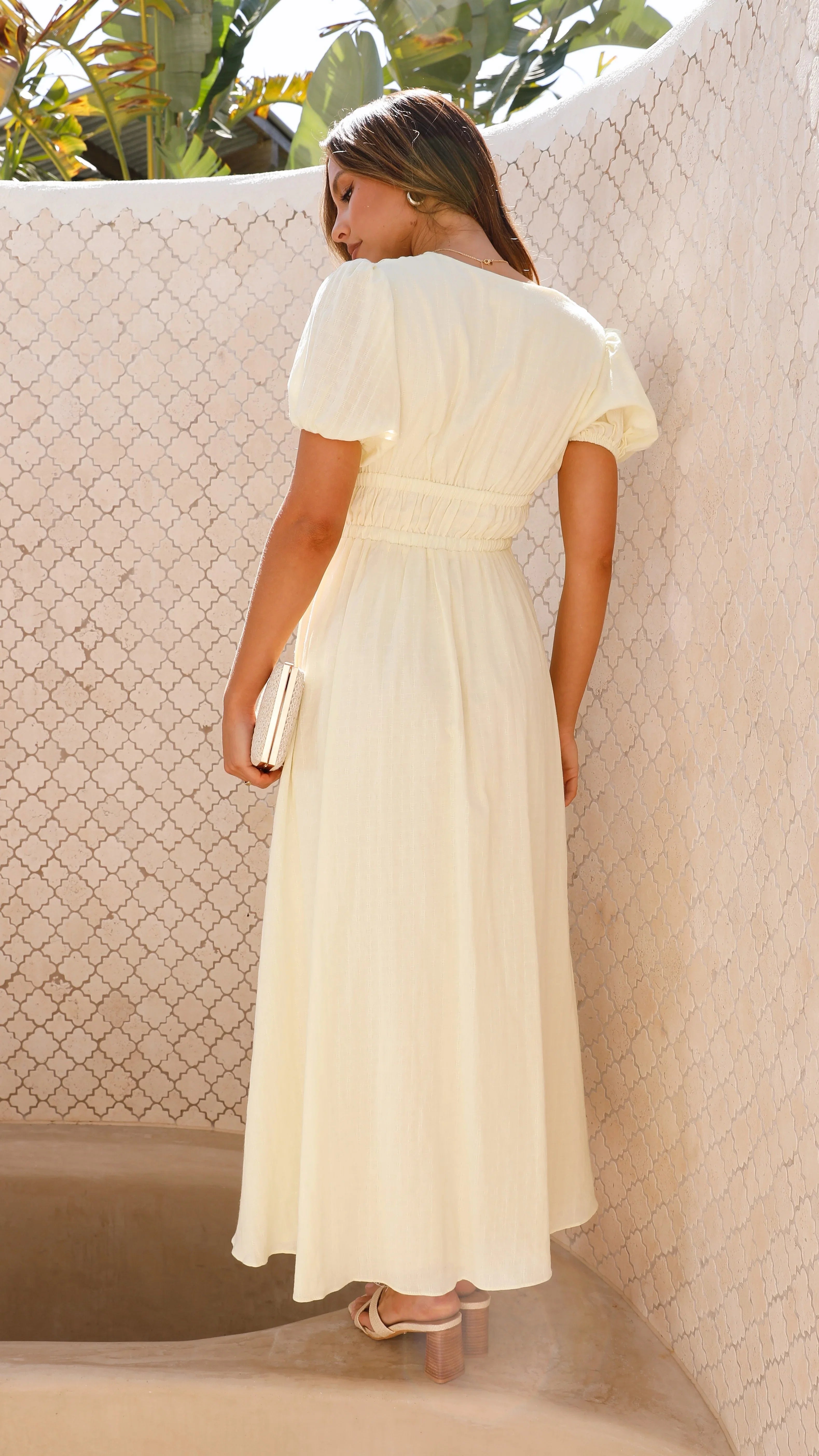 Ena Midi Dress Yellow