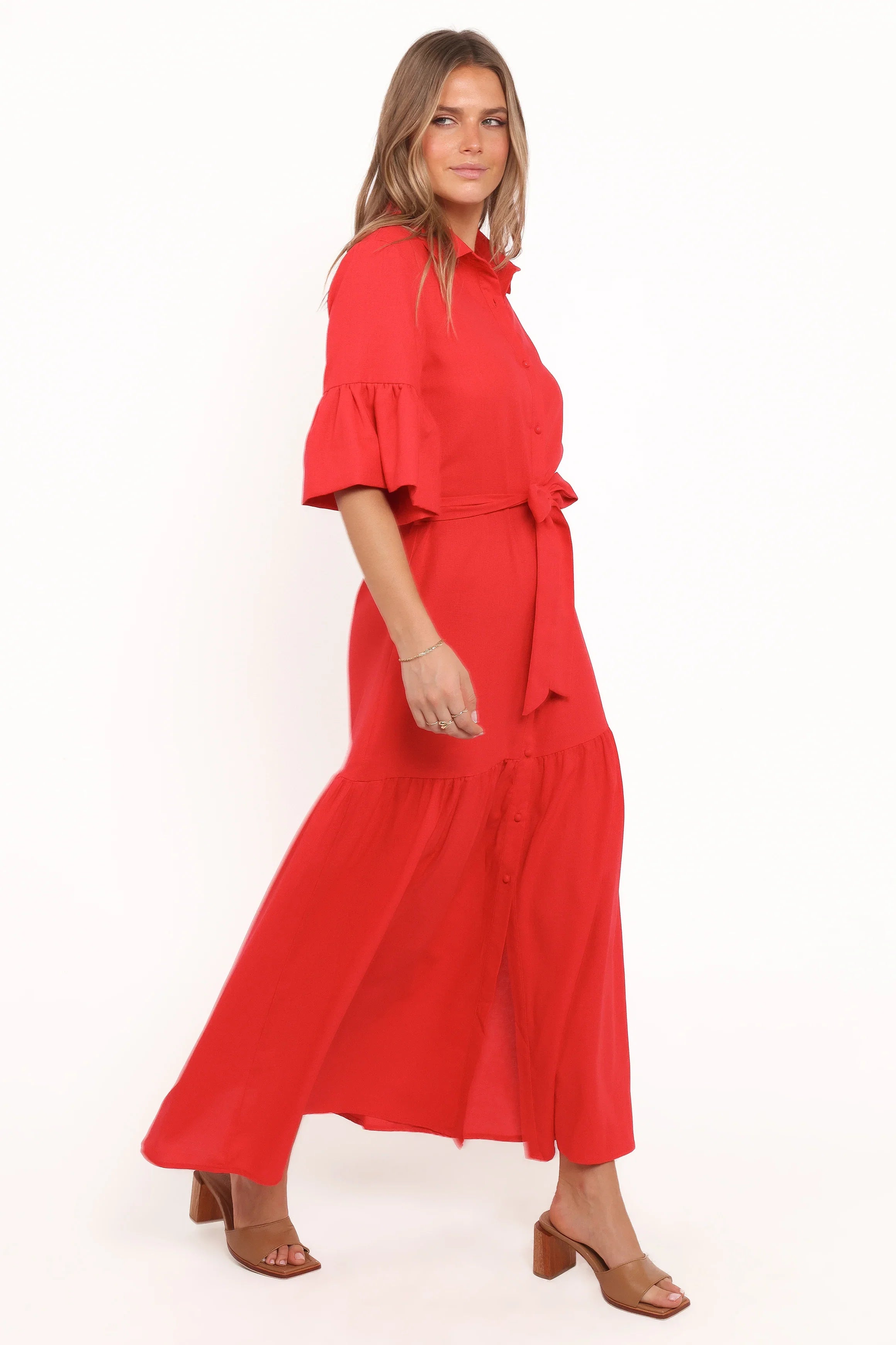 Kirrily Midi Dress Red