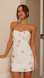 Capella Mini Dress White Flower
