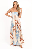 Elanor Maxi Dress Pale Blue Print