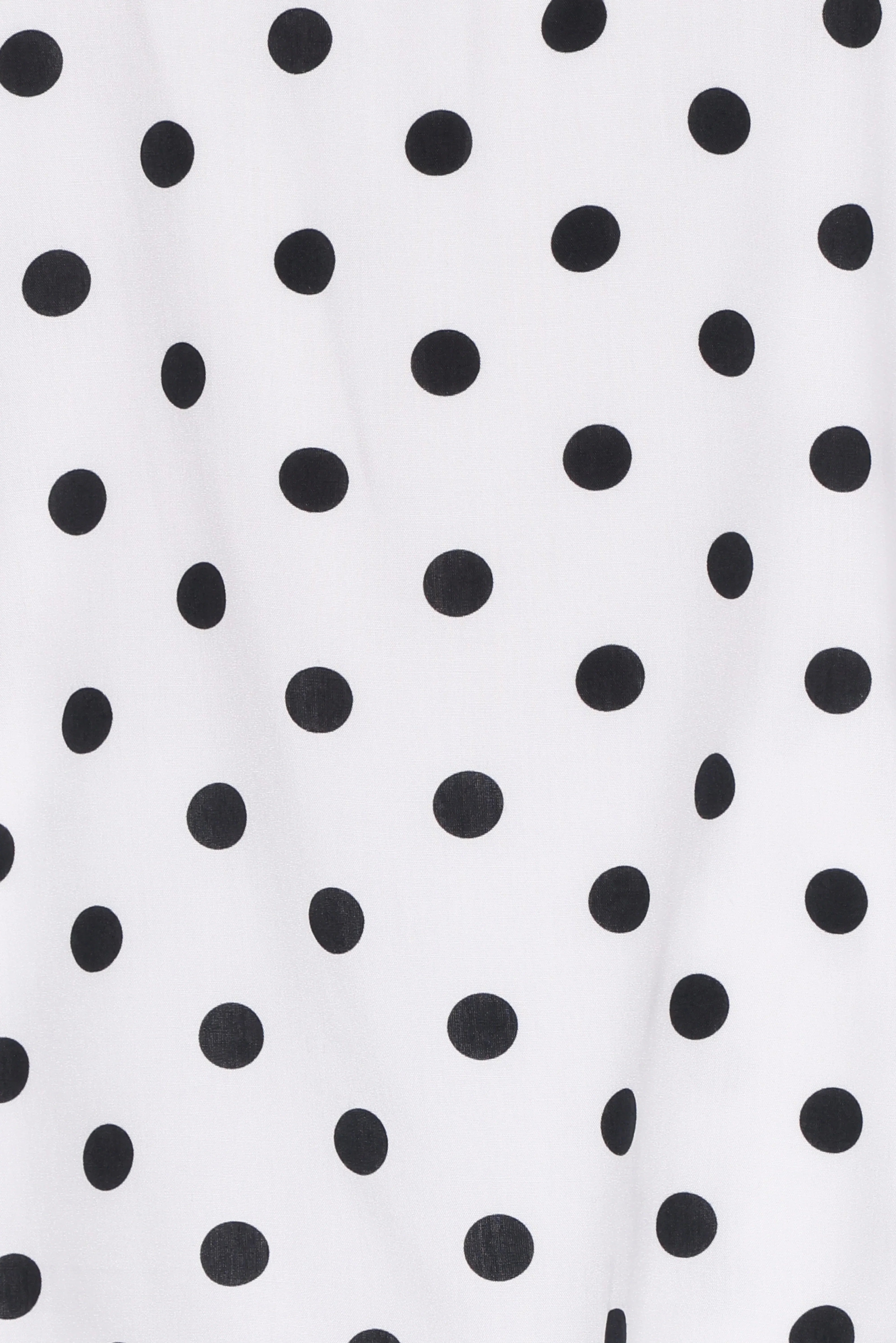 Kristy Pant Set White Black Polka Dot
