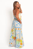Kaelani Strapless Maxi Dress Multi Print