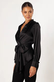 Aydin Wrap Top Black