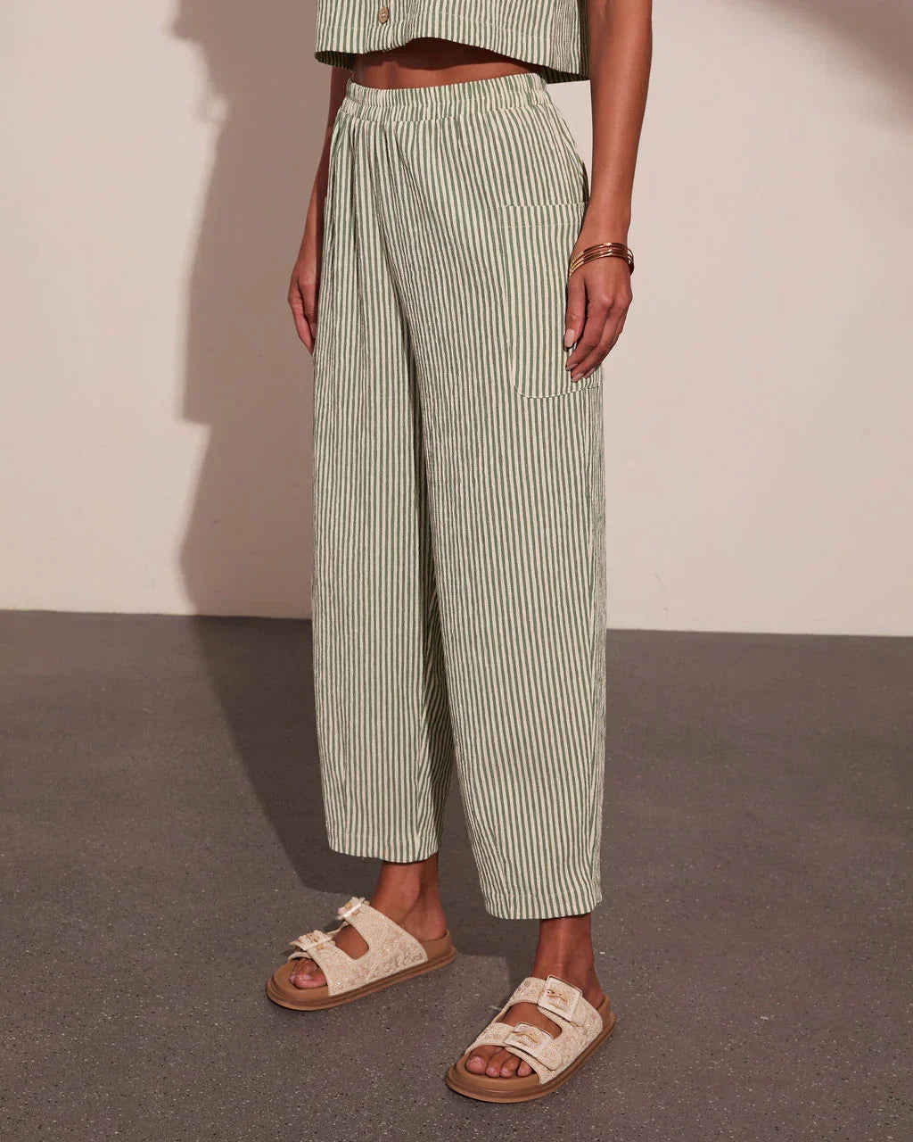 Dockside Days Striped Wide Leg Pants