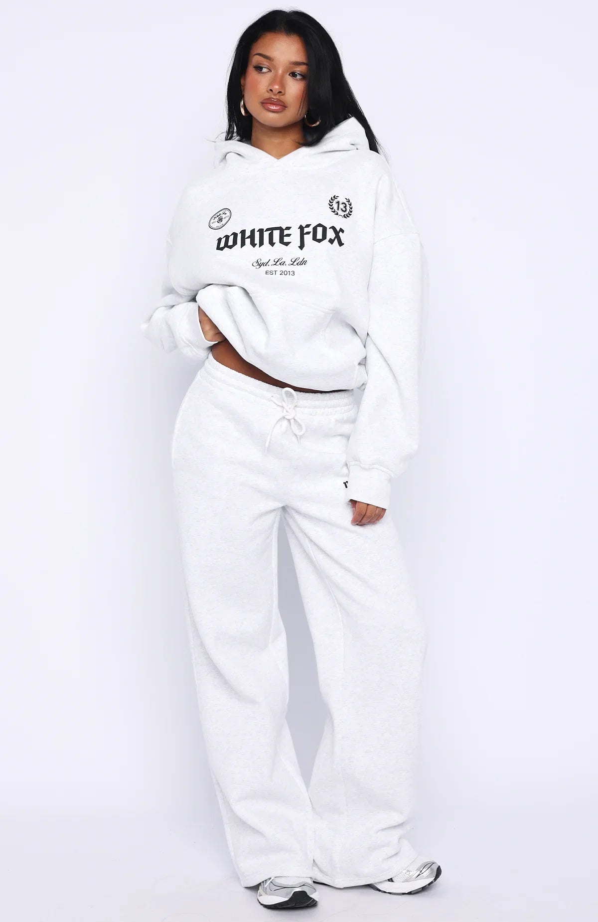 Vibe Too High Oversized Hoodie Grey Marle