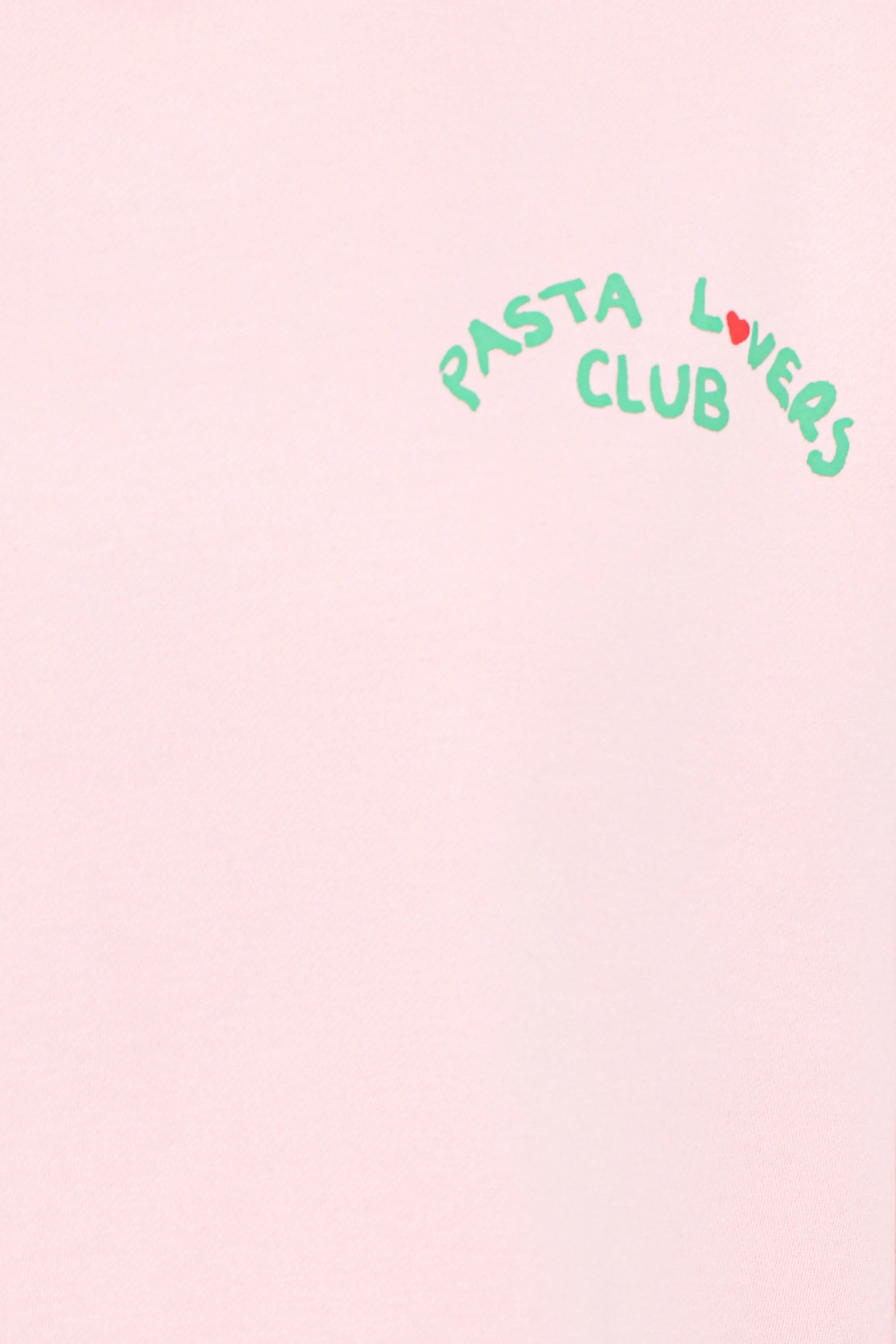 Pasta Lovers Club Graphic Sweater Pink