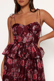 Mazy Midi Dress Purple Magenta