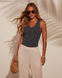 Shiloh V Neck Sweater Tank Top
