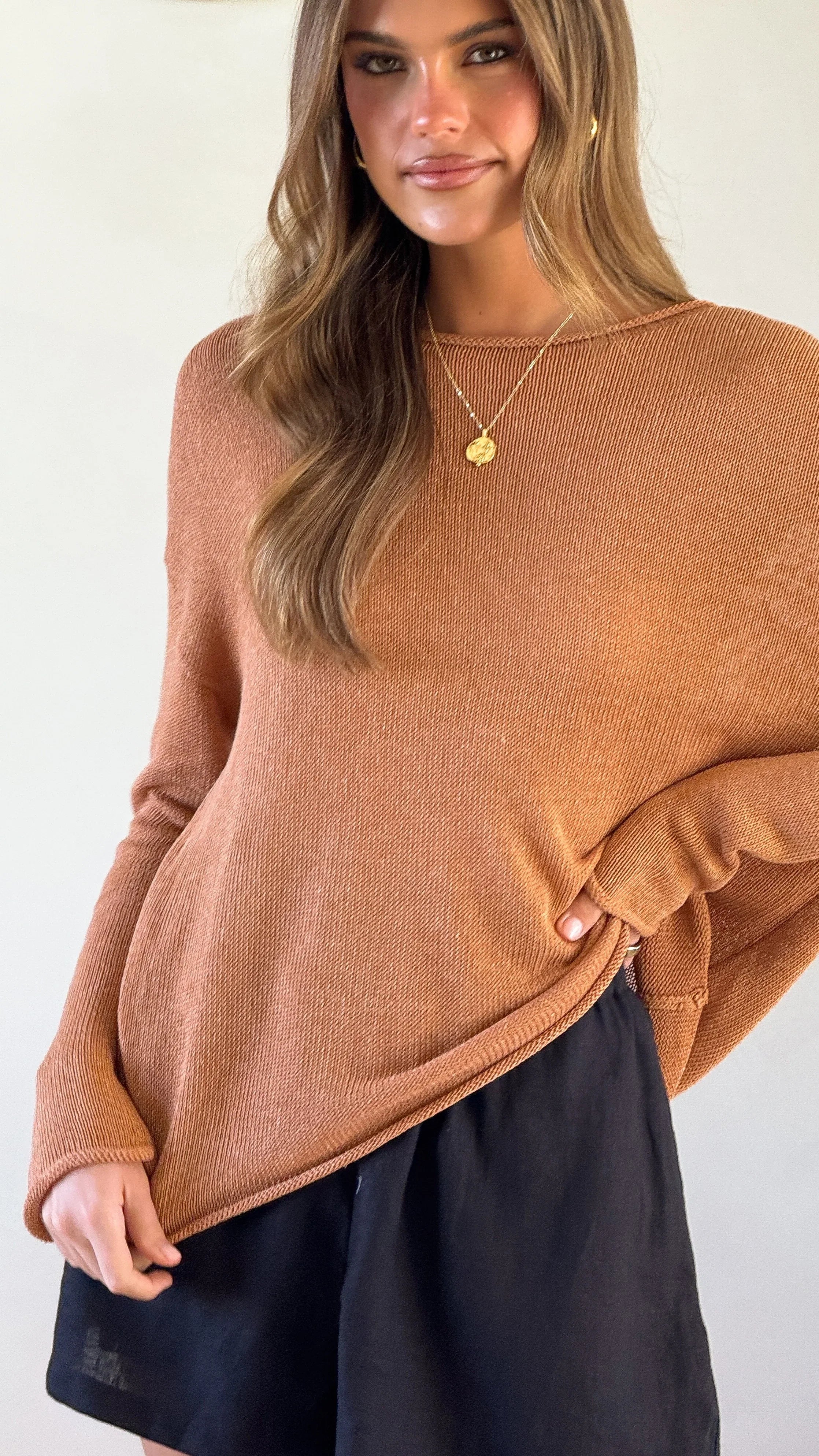 Lakoa Knit Top Rust