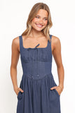 Kinslee Midi Dress Denim