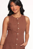 Kingsley Midi Dress Chocolate