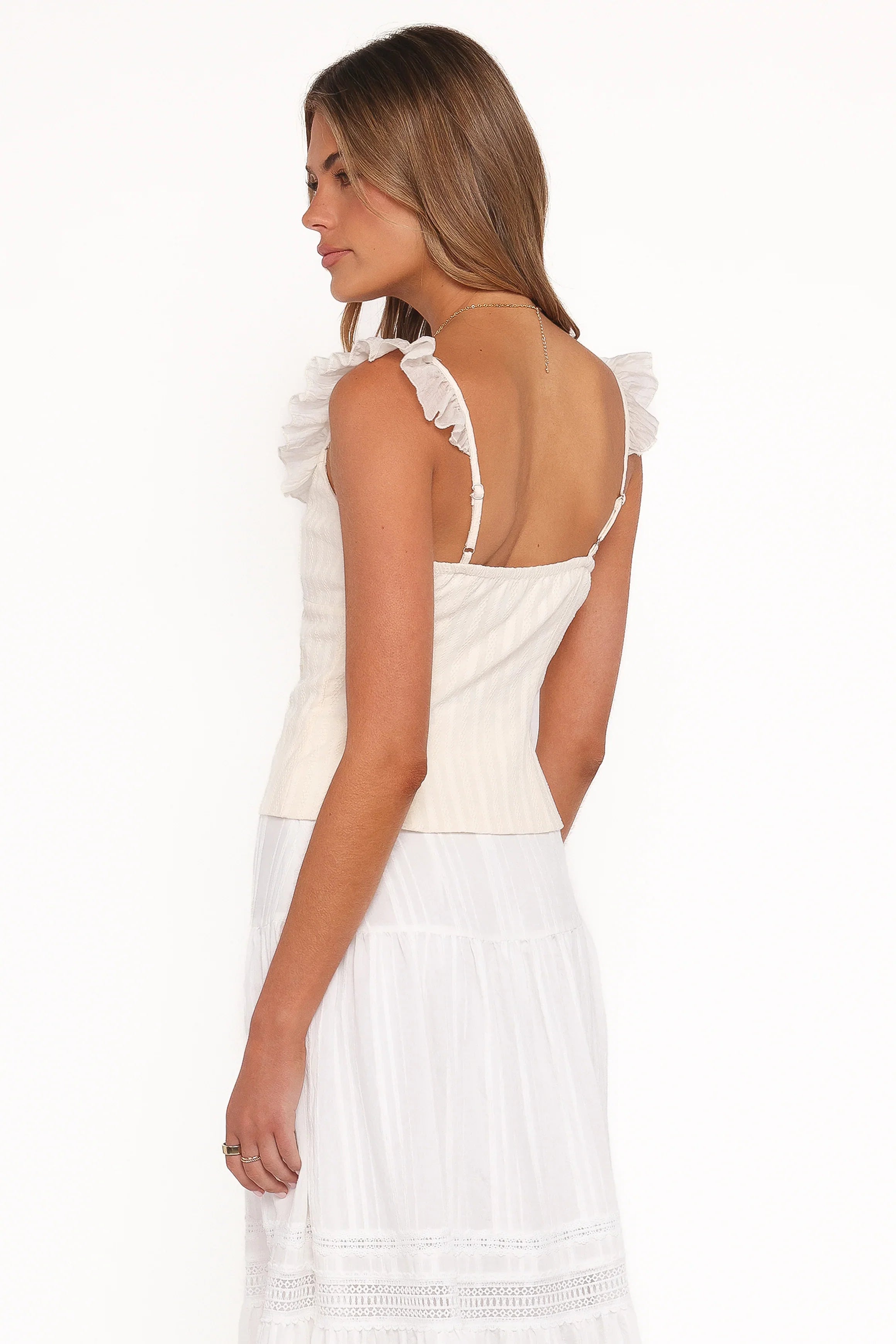 Eulalie Corset Top Cream