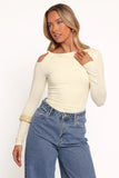 Darma Long Sleeve Top Pale Yellow