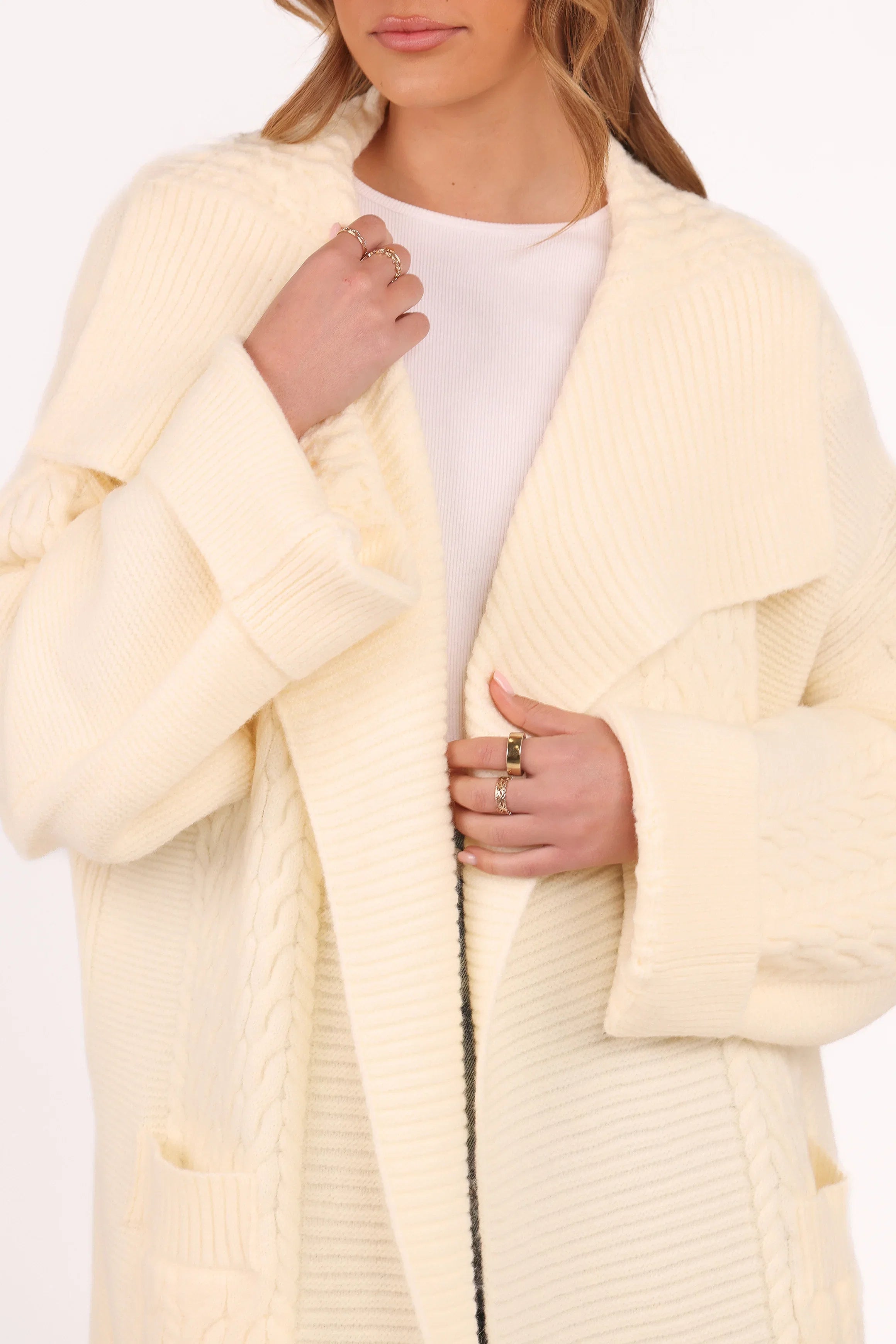 Nova Long Cardigan Cream
