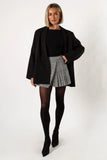 Natasha Mini Skort Black White