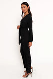 Solange Plisse Jumpsuit Black