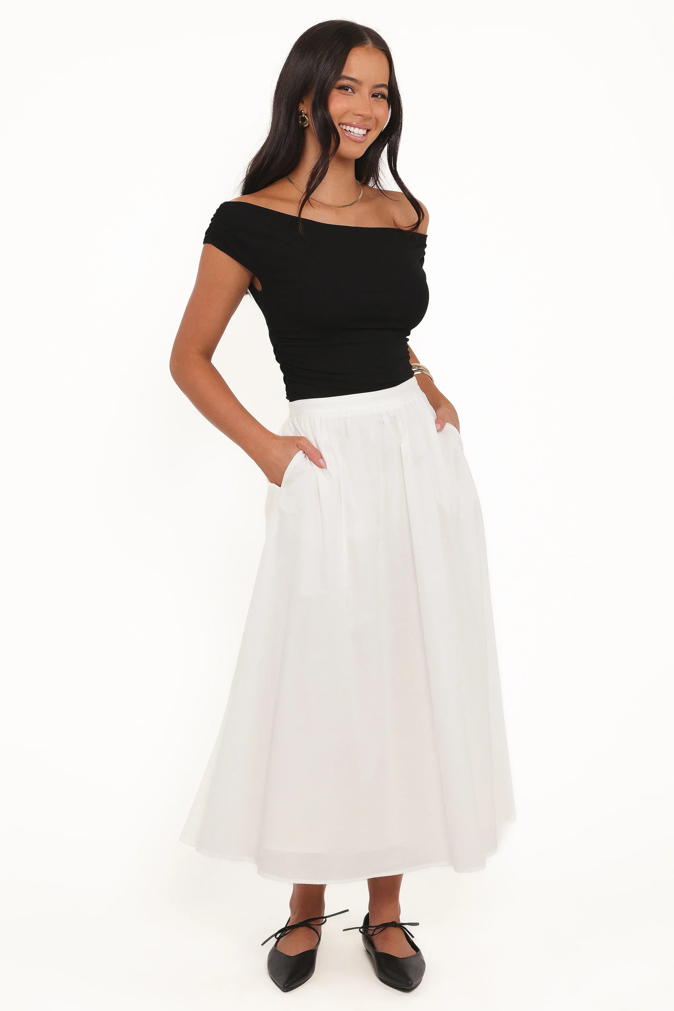Oakley Midi Skirt White