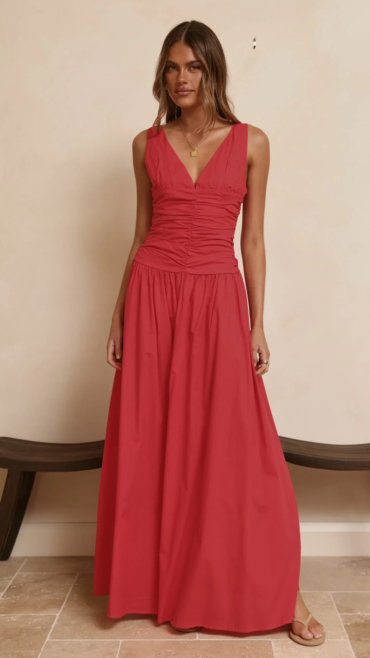 Sanya Maxi Dress Red