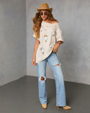 Ghost Rider Distressed Oversized Graphic Tee