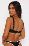Vaucluse Bikini Top Black White