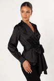 Aydin Wrap Top Black