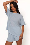 Granger Knit Short Set Blue